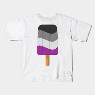 Asexual Pride Flag Ice Pop Vector Kids T-Shirt